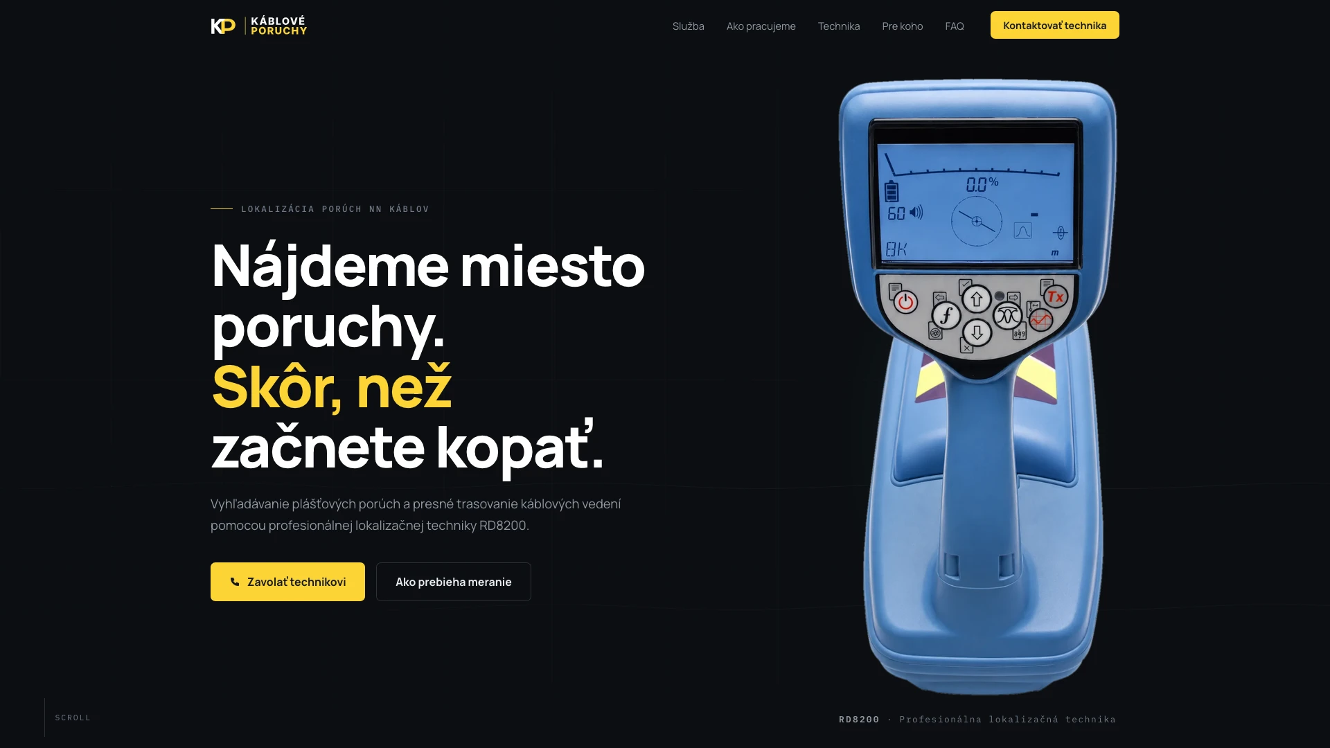 Web služby kabloveporuchy.sk